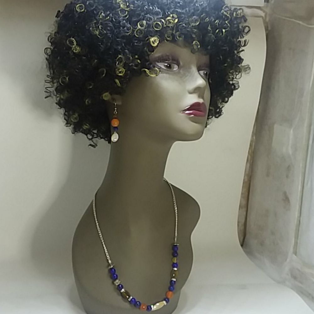 Necklace Set (Tiger's eye, Lapis,Agate,MOP)